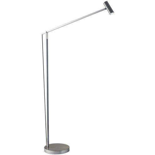 Crane 42 inch 5.00 watt Brushed Steel Floor Lamp Portable Light, ADS360