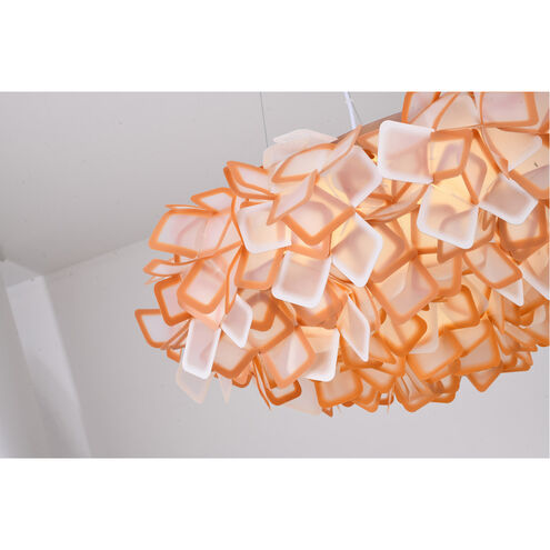 Canada LED 31 inch White & Orange LED Chandelier Ceiling Light
