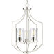 Lassiter 3 Light 17 inch Brushed Nickel Foyer Pendant Ceiling Light