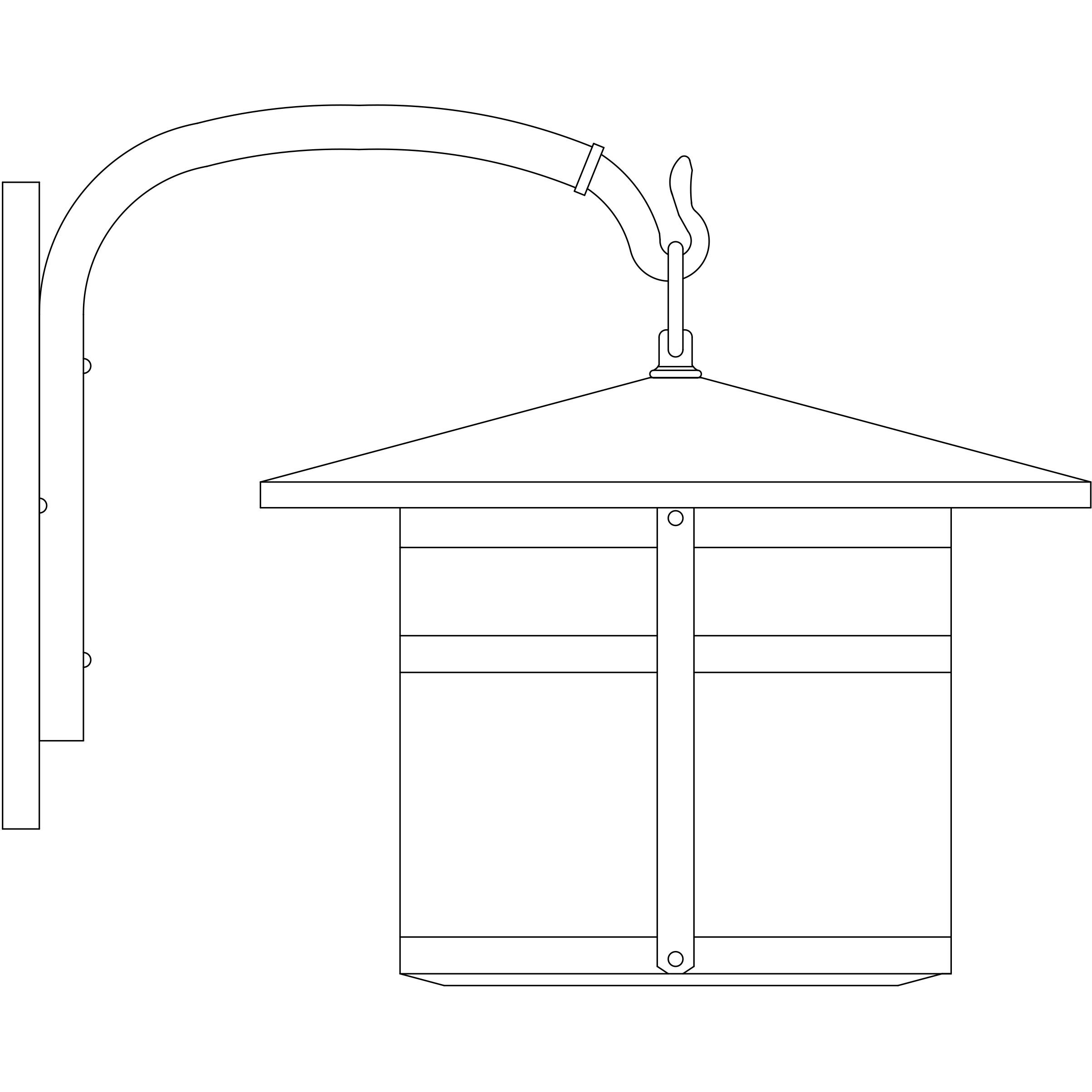 Berkeley 1 Light 15 inch Satin Black Outdoor Wall Mount in White Opalescent