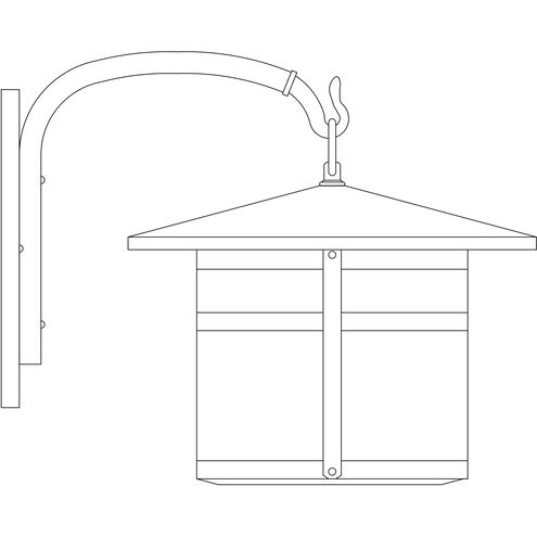 Berkeley 1 Light 15 inch Verdigris Patina Outdoor Wall Mount in White Opalescent
