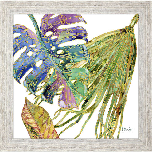 Spectrum Palm Fronds 28 X 28 inch Non-Glass Framed Art