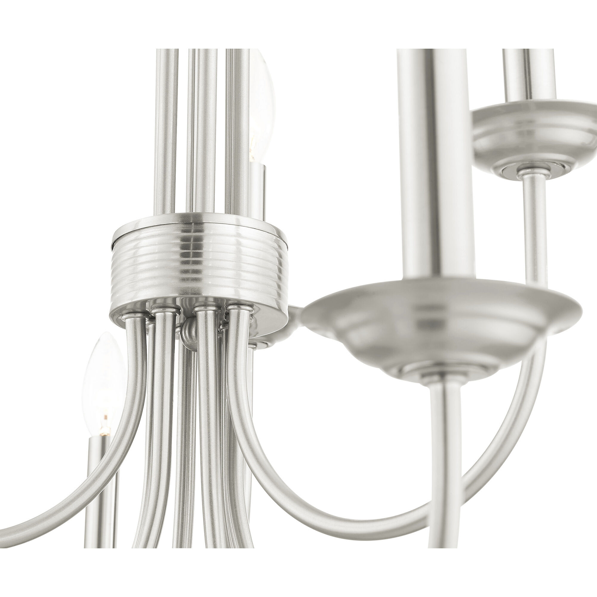 Estate 9 Light 30 inch Brushed Nickel Chandelier Ceiling Light
