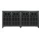 Conrad Kettle Black with Clear and Brass Credenza
