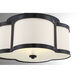 Lacey 3 Light 16 inch Classic Bronze Semi-Flush Ceiling Light, Essentials