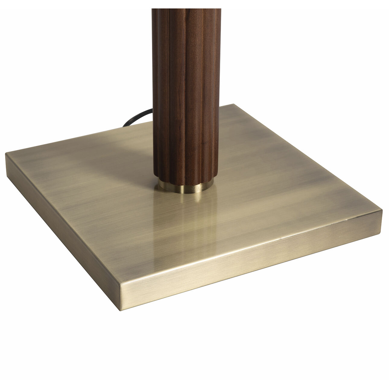 Tambo 72 inch 23.00 watt Dark Walnut and Weathered Brass Torchiere Floor Lamp Portable Light