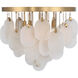 Velisse 5 Light 23.75 inch Legacy Brass Flush Mount Ceiling Light