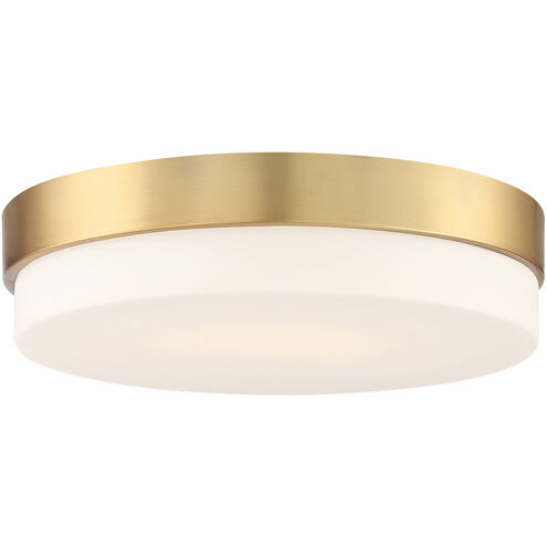 Roma LED 14 inch Antique Brushed Brass Flush Mount Ceiling Light