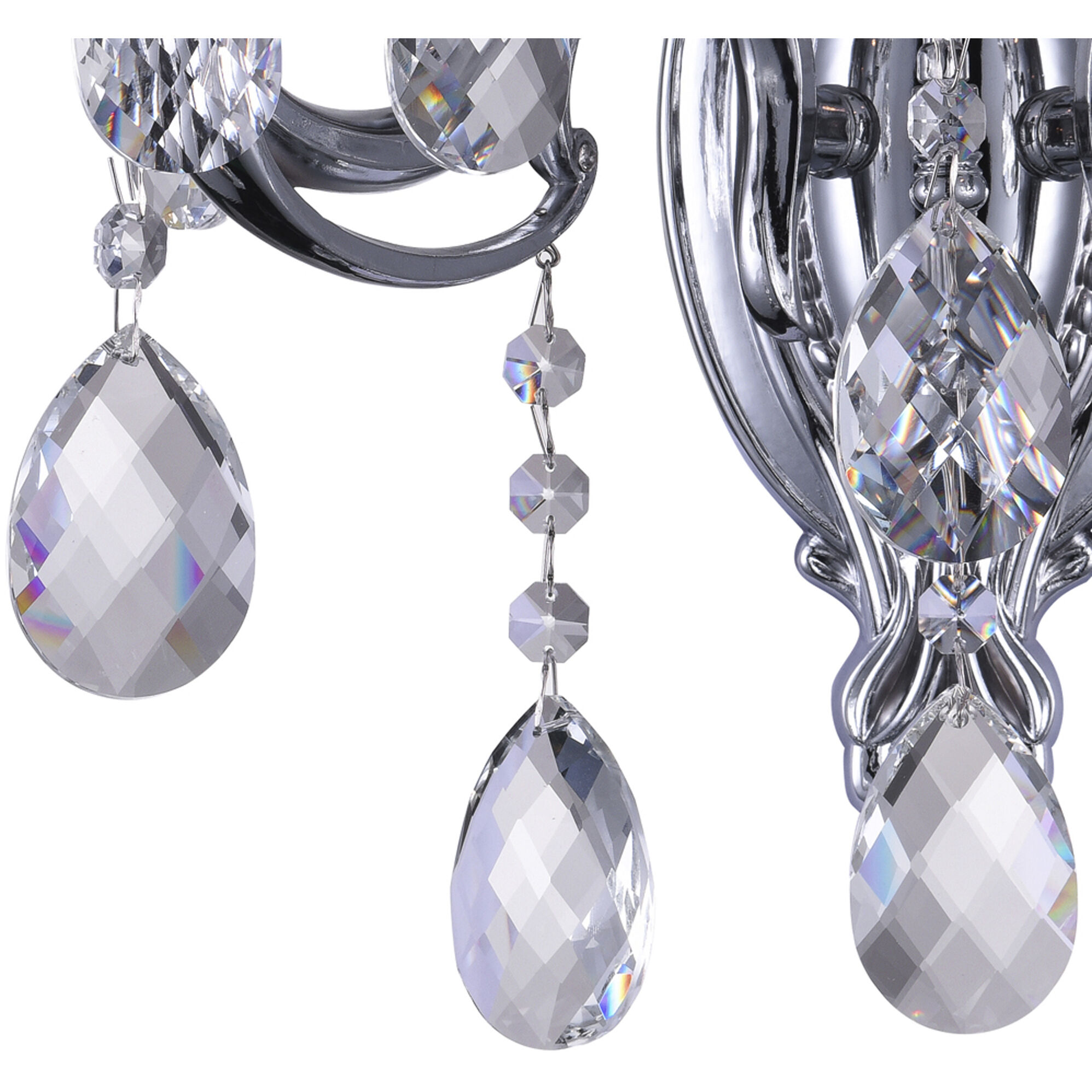 Flawless 2 Light 15 inch Chrome Wall Light