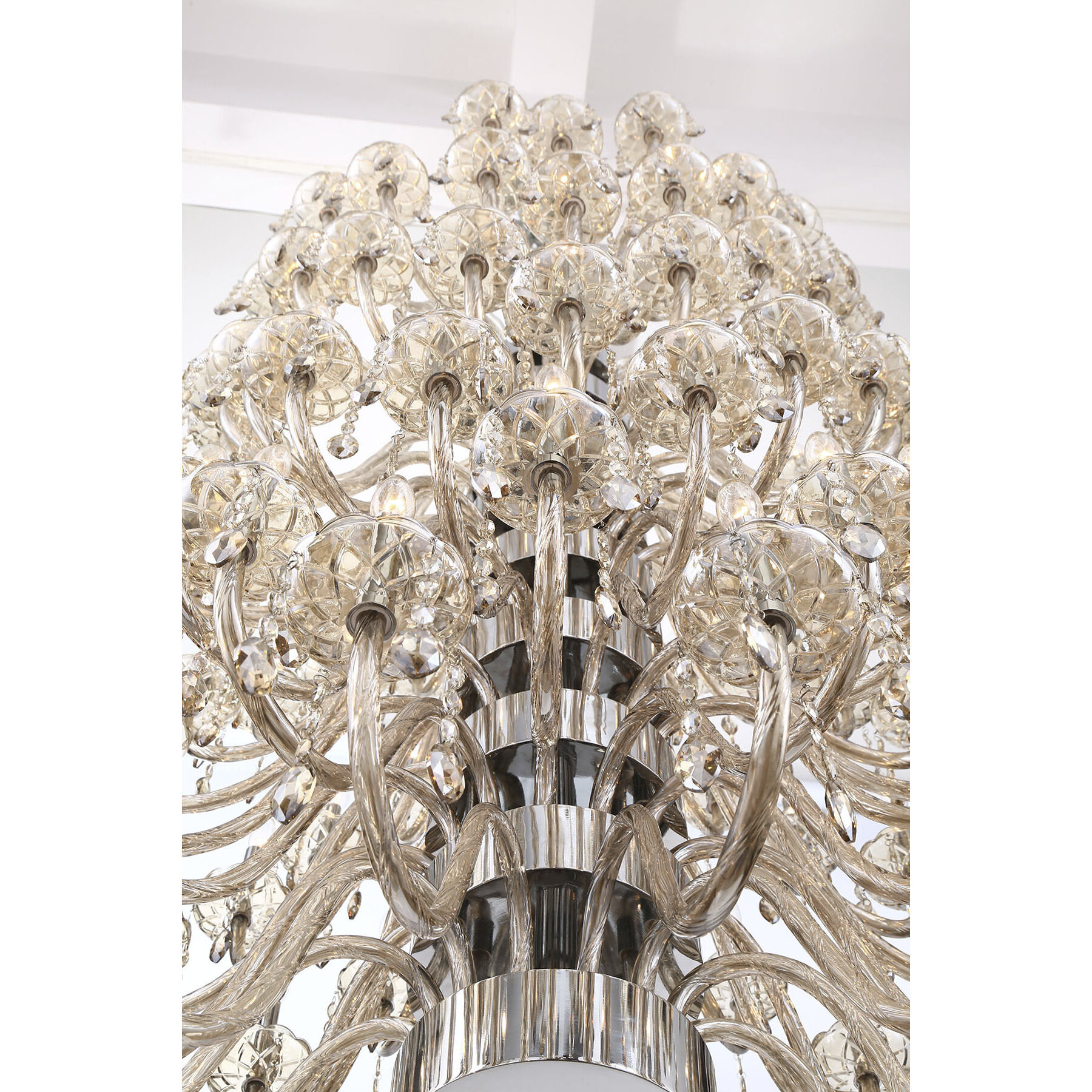Ferrero 16 Light 42 inch Chrome Chandelier Ceiling Light in Cognac