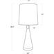Juniper 30.5 inch 150.00 watt White Table Lamp Portable Light