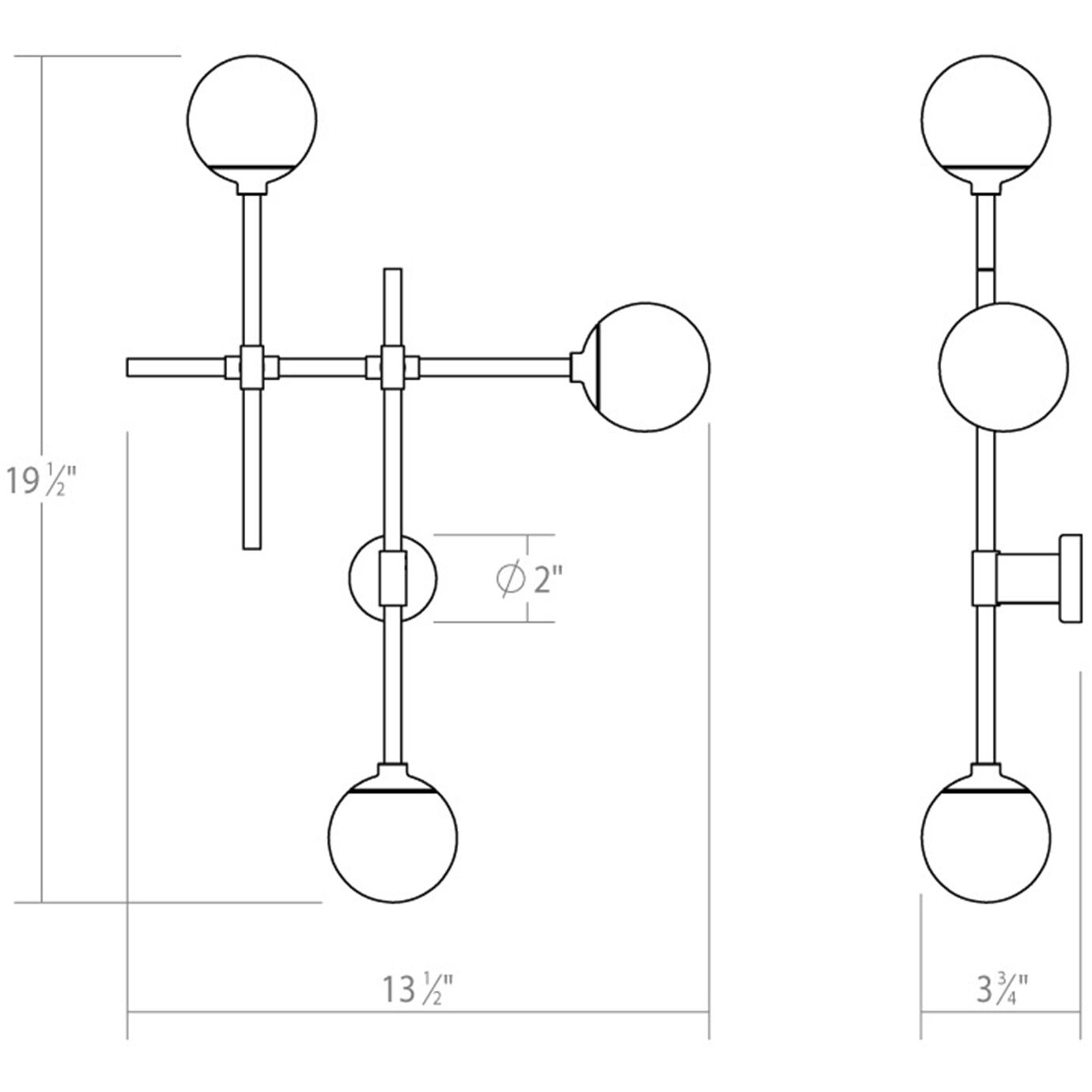 Sabon LED 14 inch Satin Nickel ADA Sconce Wall Light