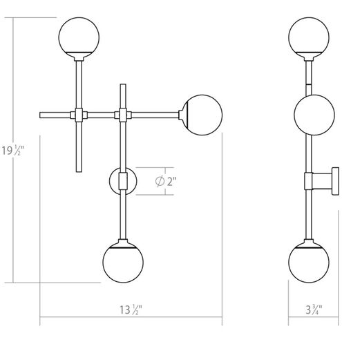 Sabon LED 14 inch Satin Nickel ADA Sconce Wall Light