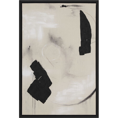 Asia Beige/Black/White Canvas Art, 2 Piece