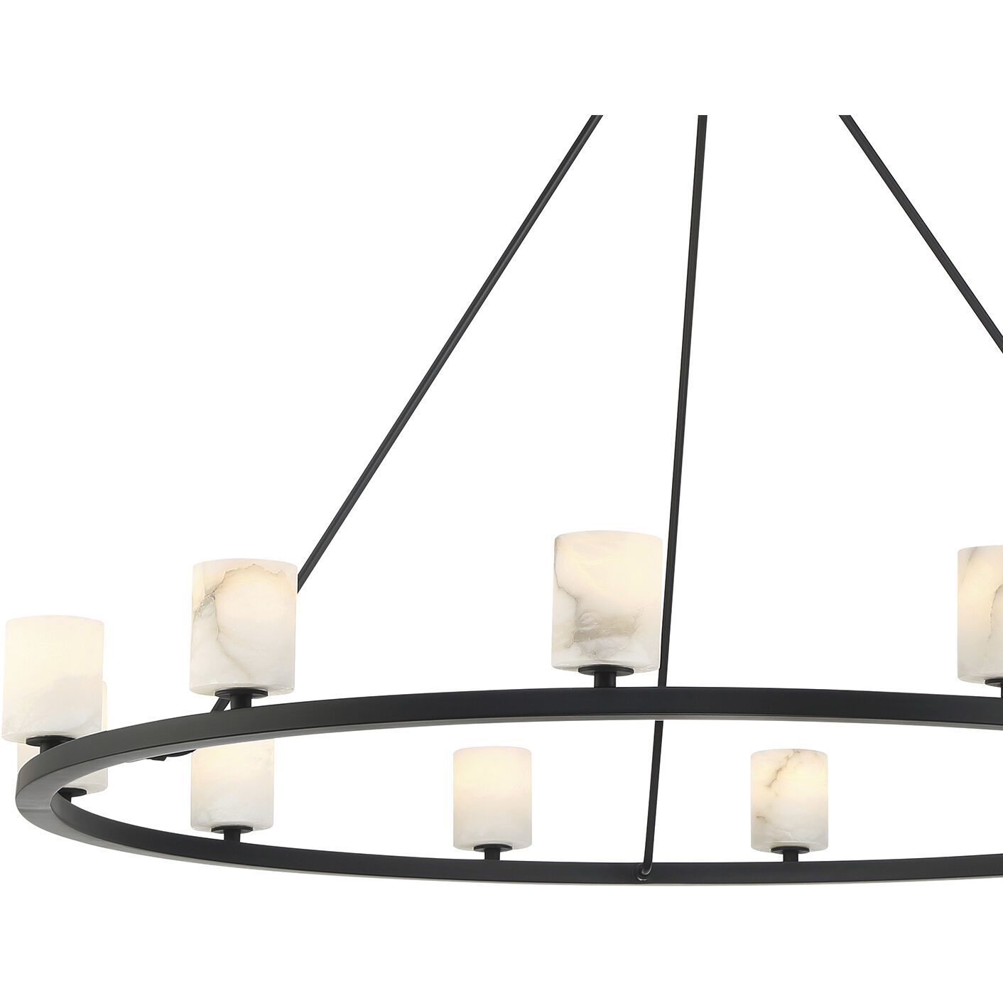 Aragon 12 Light 46.75 inch Matte Black Chandelier Ceiling Light