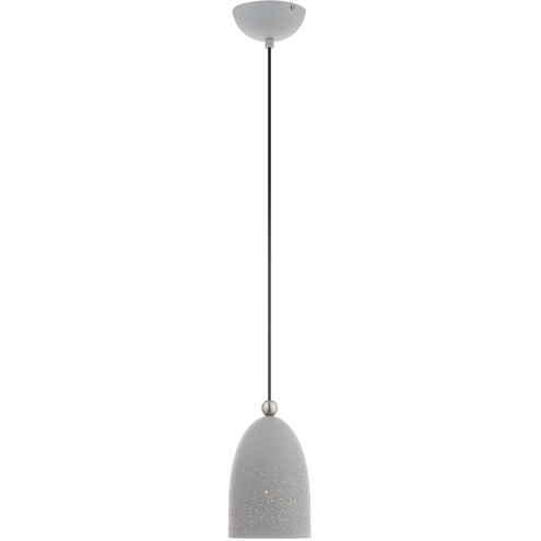 Arlington 1 Light 6 inch Nordic Gray with Brushed Nickel Accents Pendant Ceiling Light