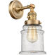 Franklin Restoration Canton LED 7 inch Brushed Brass Sconce Wall Light, Franklin Restoration