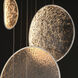 Moonscapes LED 21 inch Polished Chrome Multi-Light Pendant Ceiling Light