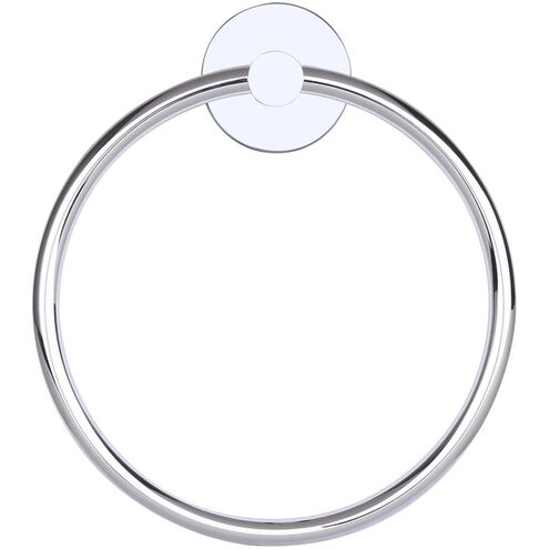 Cain 6.75 inch Chrome Towel Ring