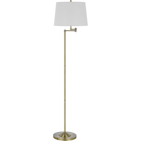 Colton 63 inch 150.00 watt Antique Brass Floor Lamp Portable Light