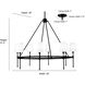 Adorra 8 Light 40 inch Vintage Brass Chandelier Ceiling Light