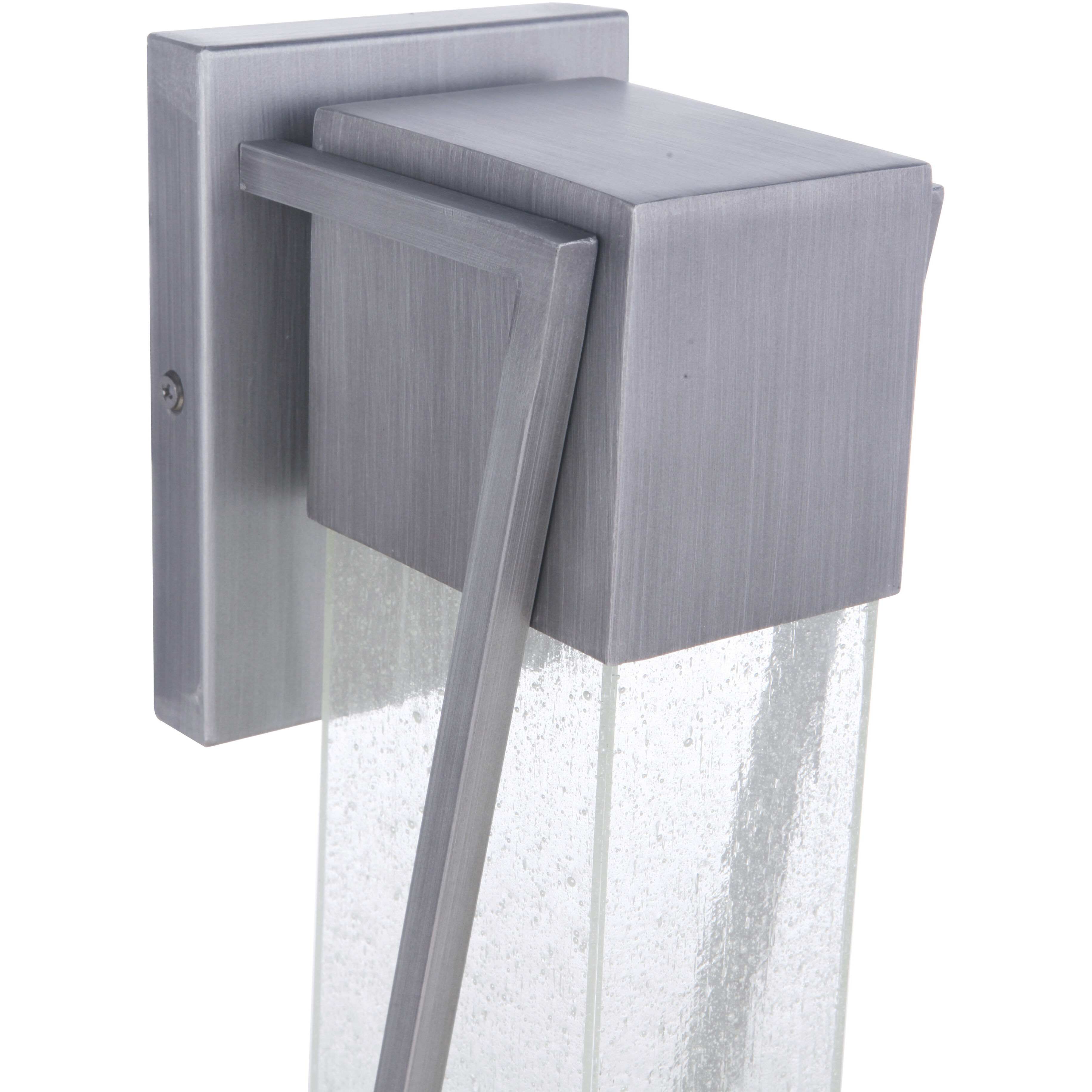 Bryce LED 14 inch Brushed Titanium Outdoor Wall Lantern