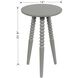 Lindy 23 X 14 inch Vendee Gray End/Side Table
