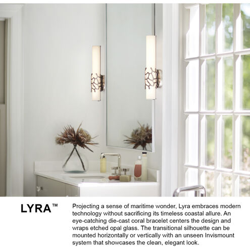 Lyra LED 31 inch Black Vanity Light Wall Light, Vertical