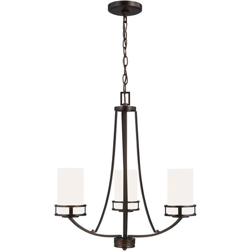 Robie 3 Light 21.38 inch Bronze Chandelier Ceiling Light