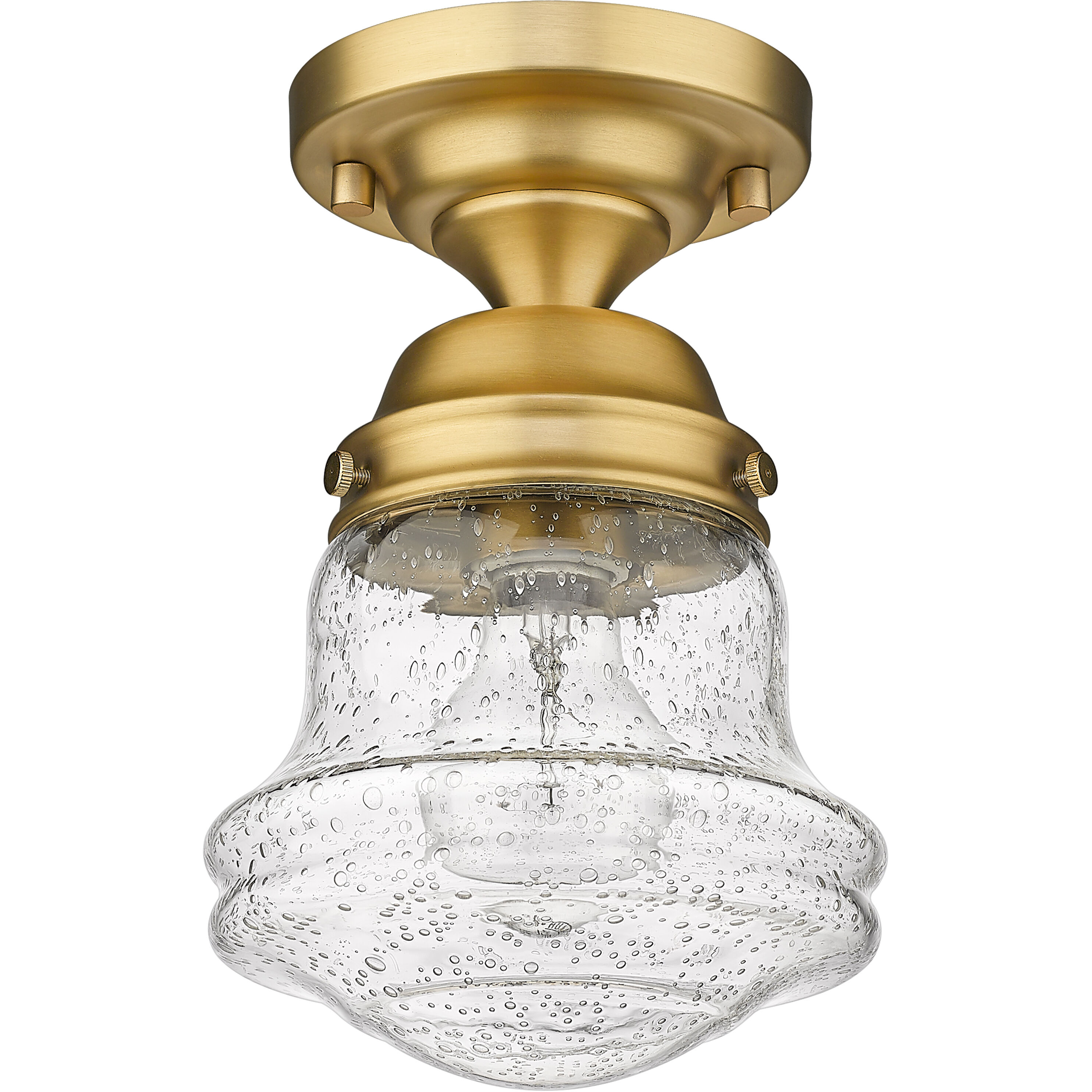 Vaughn 1 Light 6 inch Heritage Brass Flush Mount Ceiling Light