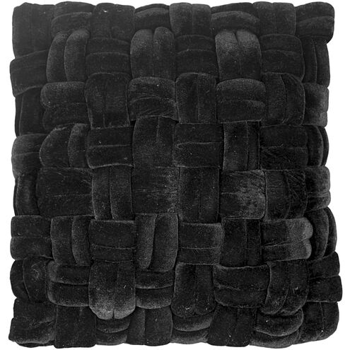 PJ 18 X 3 inch Black Pillow