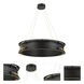 Bristol LED 24 inch Black Dining Chandelier Ceiling Light
