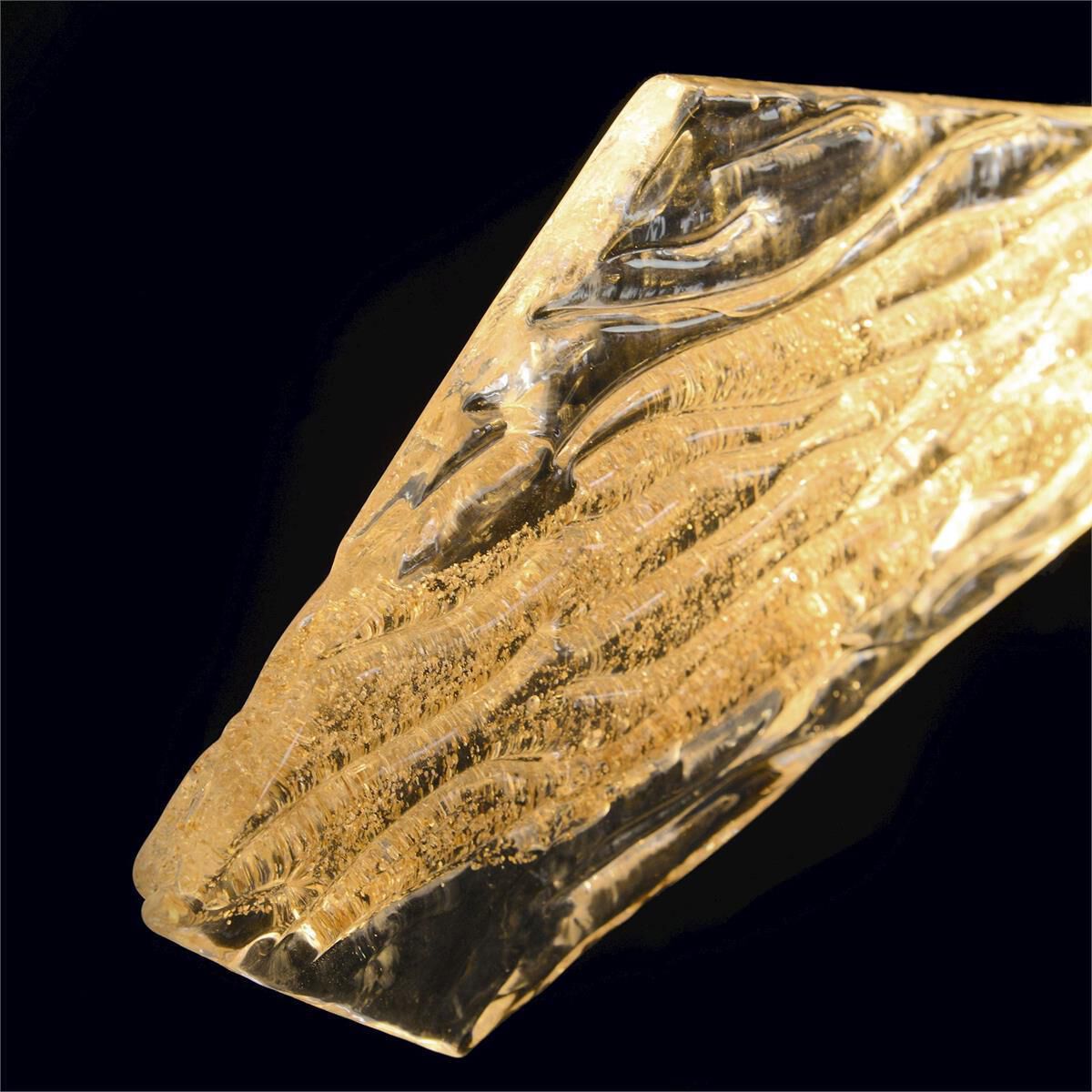 Lux 2 Light 6.25 inch Gold Leaf Wall Sconce Wall Light