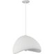 Pilar LED 19.75 inch Matte White Pendant Ceiling Light
