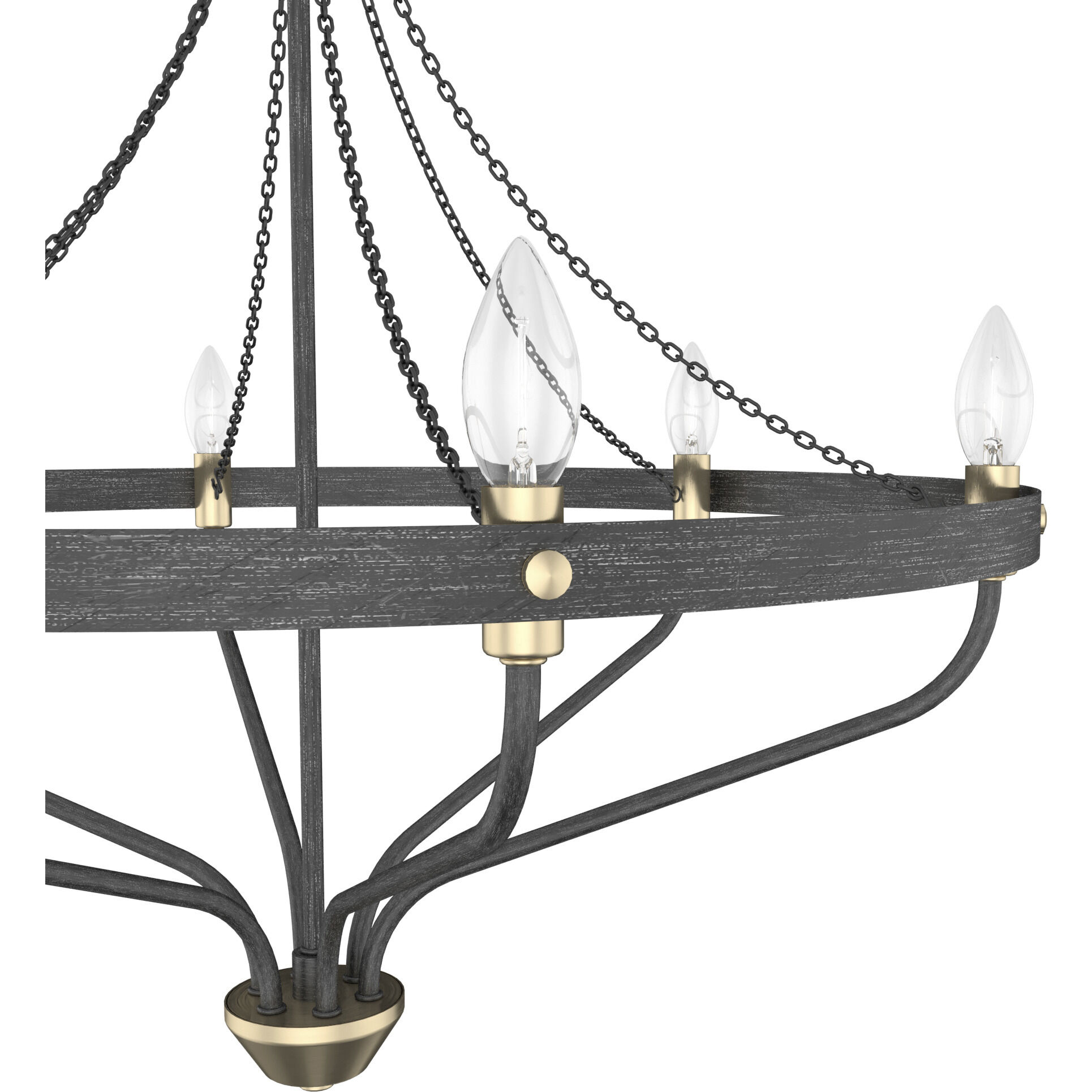Merlin 6 Light 25 inch Noble Bronze Chandelier Ceiling Light