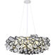 Canada LED 31 inch Black & White LED Chandelier Ceiling Light