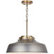 Oakwood 1 Light 18 inch Antique Nickel Pendant Ceiling Light