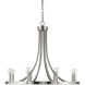 Sawyer 8 Light 30 inch Satin Nickel Chandelier Ceiling Light