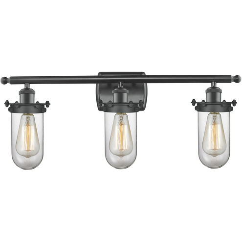 Austere Kingsbury LED 26 inch Oil Rubbed Bronze Bath Vanity Light Wall Light in Clear Glass