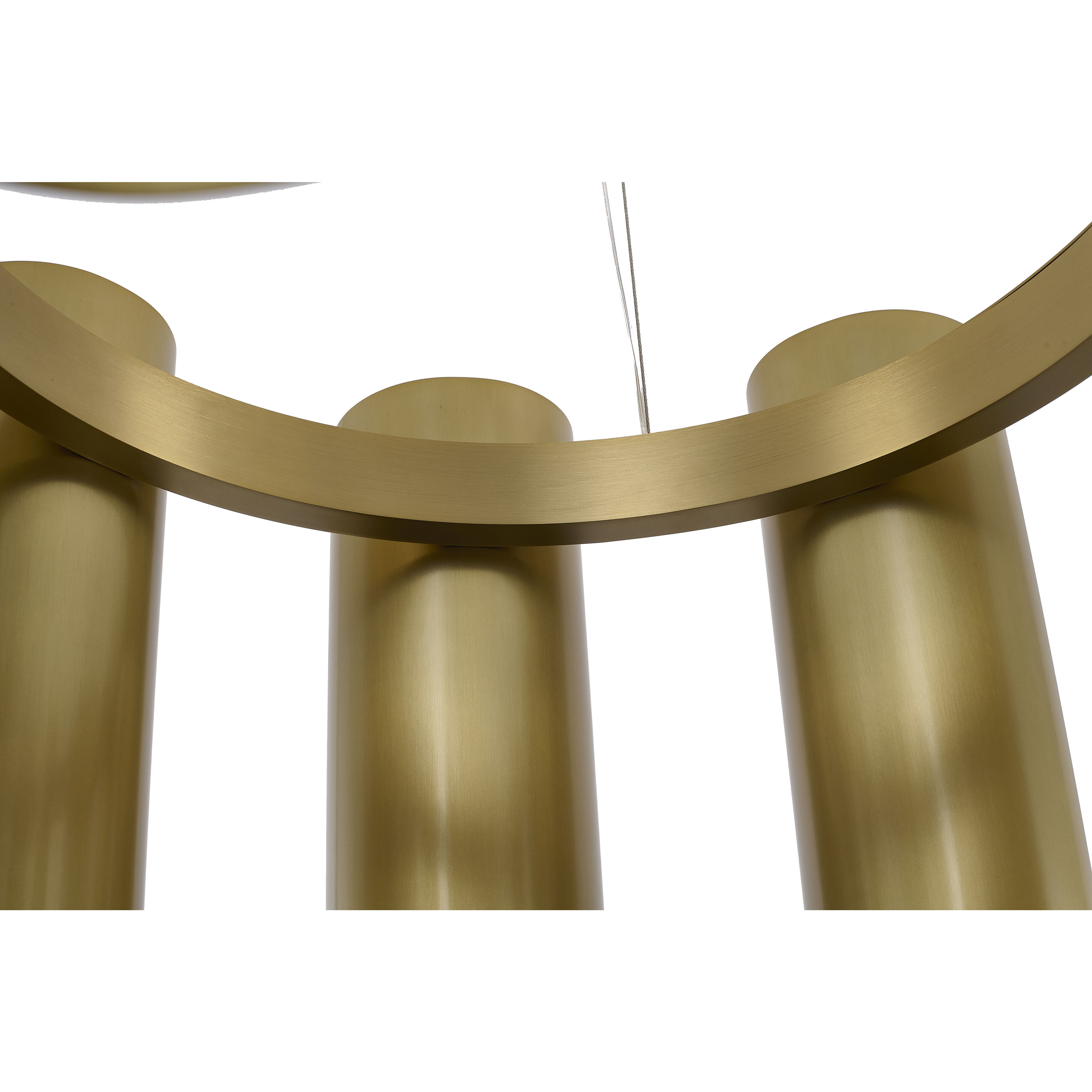 Canada LED 23.6 inch Satin Brass Chandelier Ceiling Light