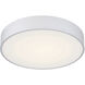 Como LED 17.75 inch Satin and White Flush Mount Ceiling Light