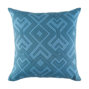 Ethiopia 18 X 18 inch Sky Blue Pillow Kit, Square
