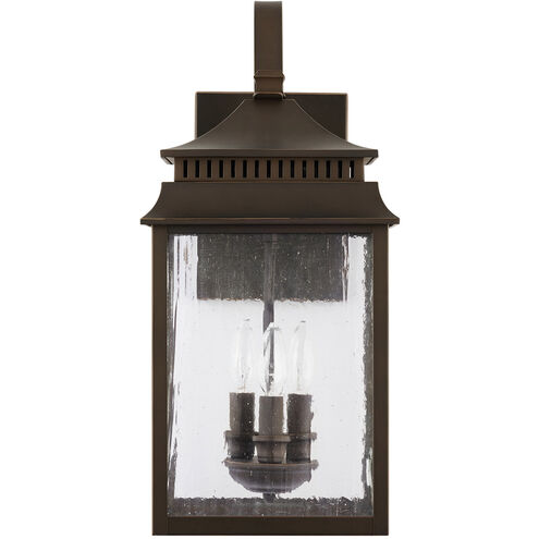 Sutter Creek 3 Light 22 inch Oiled Bronze Outdoor Wall Lantern