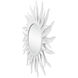 Agave 37.5 inch Gesso White and Mirror Mirror, Marjorie Skouras Collection
