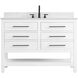 Karson 48 X 34 inch White Bathroom Vanity Cabinet in Included