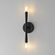 Rome 2 Light 5 inch Black ADA Wall Sconce Wall Light