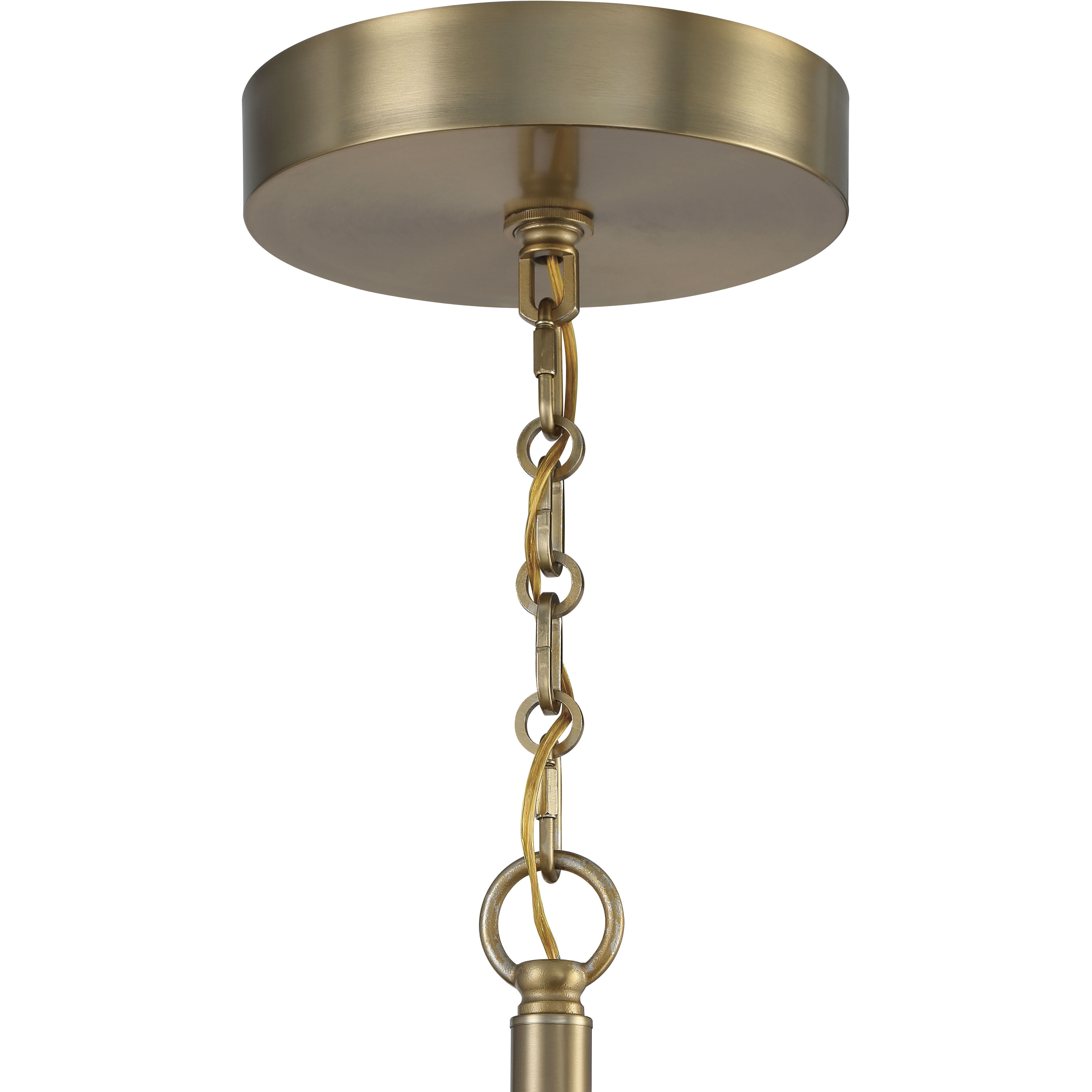 Museo 28 Light 48 inch Satin Brass Chandelier Ceiling Light