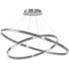 Circulo LED 32 inch Silver Chandelier Ceiling Light