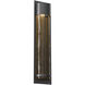 Outdoor Round Motif LED 31 inch Argento Grey Outdoor Sconce in 3000K LED, Bronze Granite, Tall Round