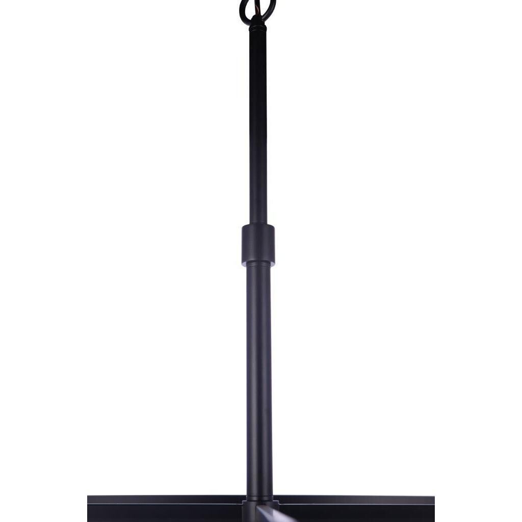 Mesh 12 Light 36 inch Flat Black Pendant Ceiling Light